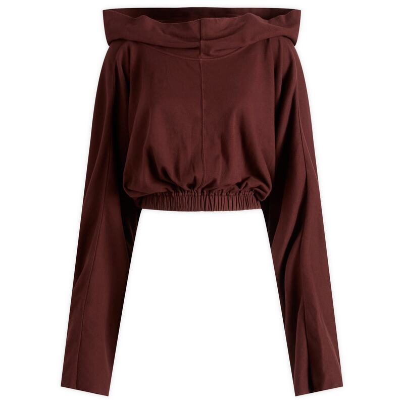 リックオウエンス メンズ アウター パーカー・スウェット クロップド Rick Owens DRKSHDW Cropped Hooded Tunic Scab
