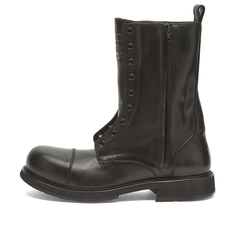 バレンシアガ メンズ シューズ ブーツ・レインブーツ レース Balenciaga Laceless Truck Lace Up Boot Black ブラック