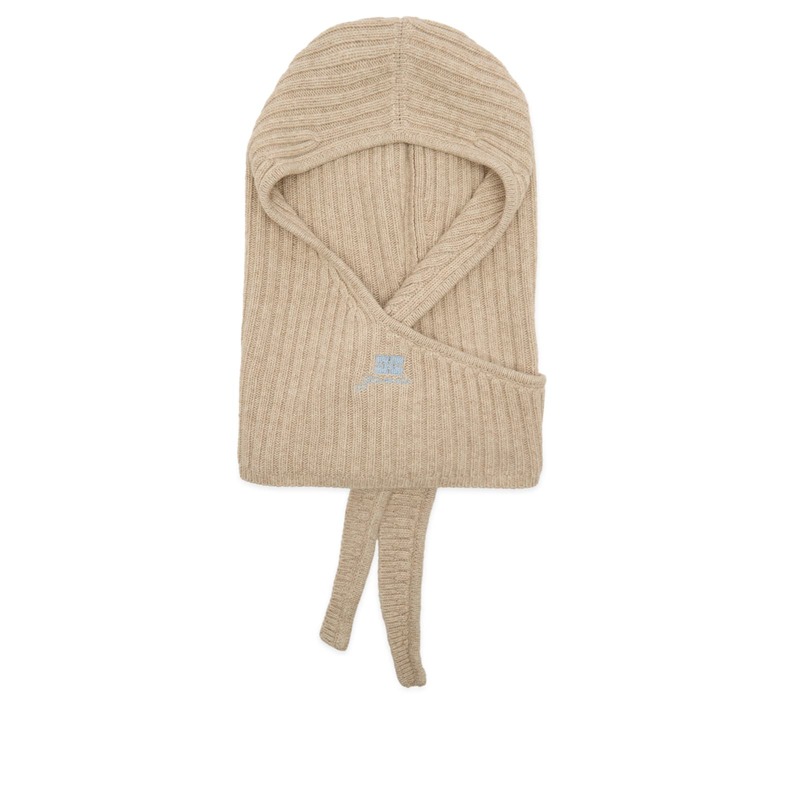ガニー レディース アウター ニット・セーター ウール GANNI Core Future Wool Knit Balaclava Sand サンド 23,100円