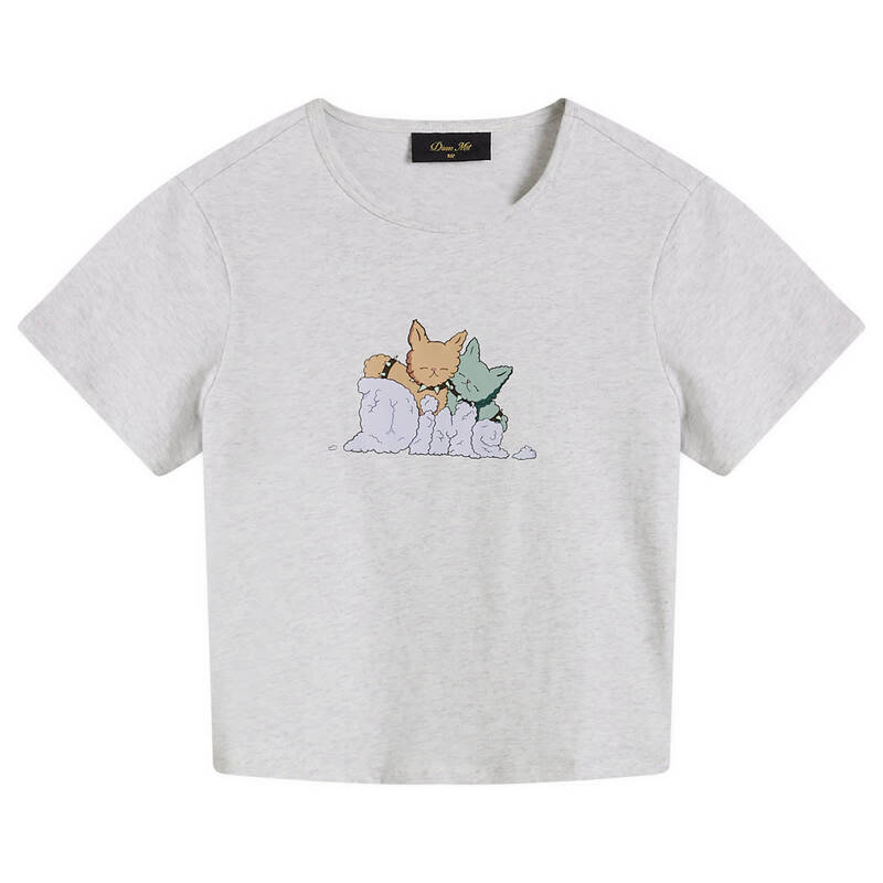 ダイム レディース トップス ティーシャツ Dime Fluff T-Shirt Ash 灰分 レディースファッション-トップス-Tシャツ・カットソー