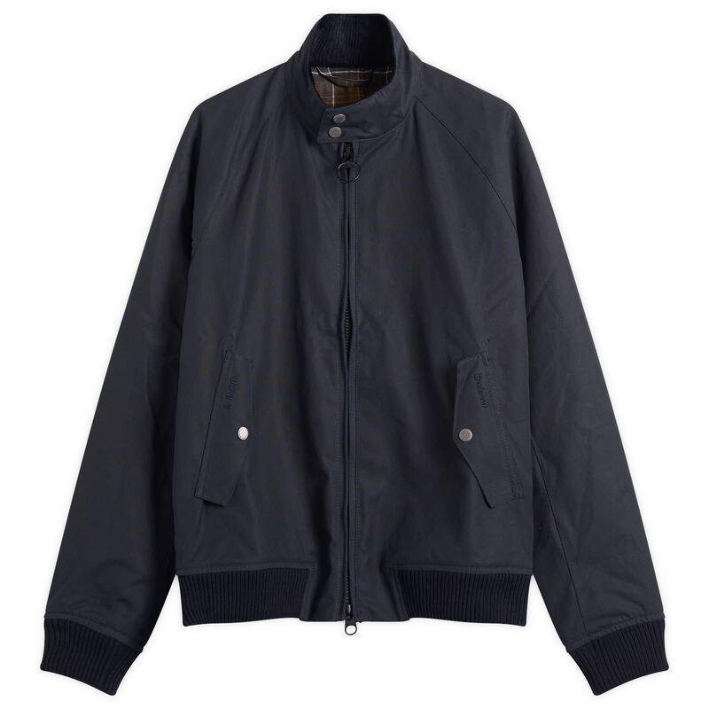 バブアー メンズ アウター ジャケット・ブルゾン Barbour x Baracuta Porton Wax Jacket Navy ネイビー