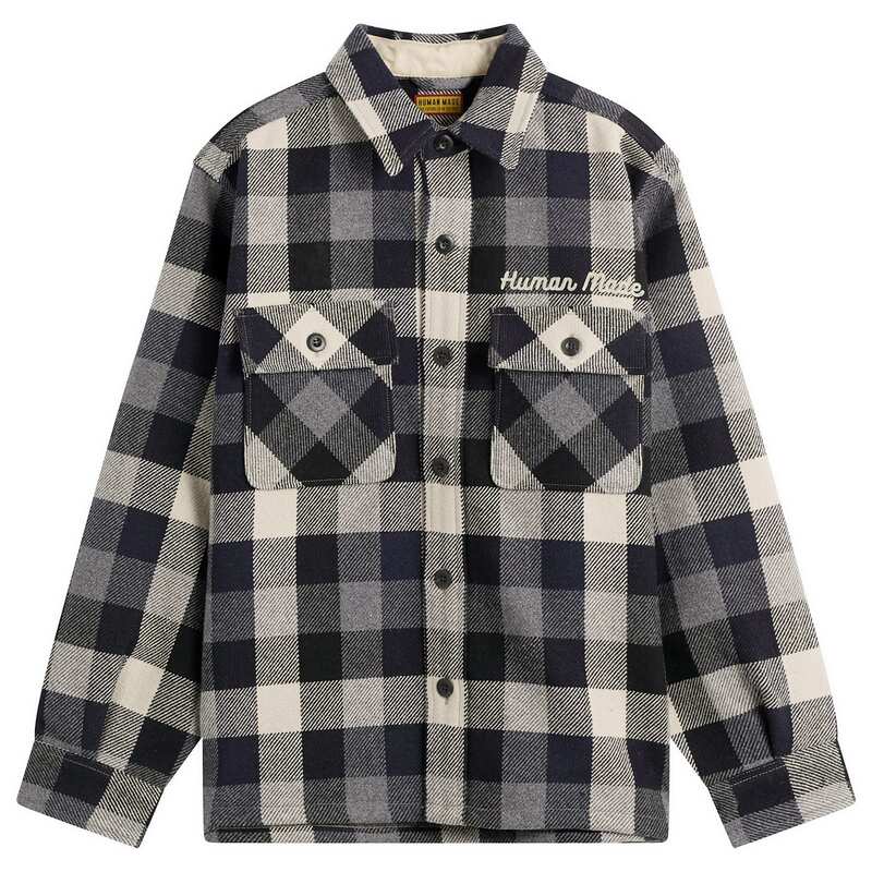 ヒューマンメイド メンズ アウター ジャケット・ブルゾン ウール シャツ Human Made Wool Check Shirt Jacket Black ブラック