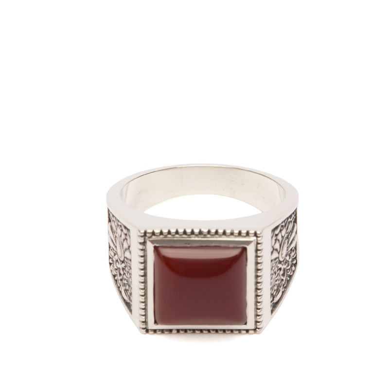 メープル メンズ アクセサリー 指輪 Maple Buick Ring Silver & Red Garnet レッド