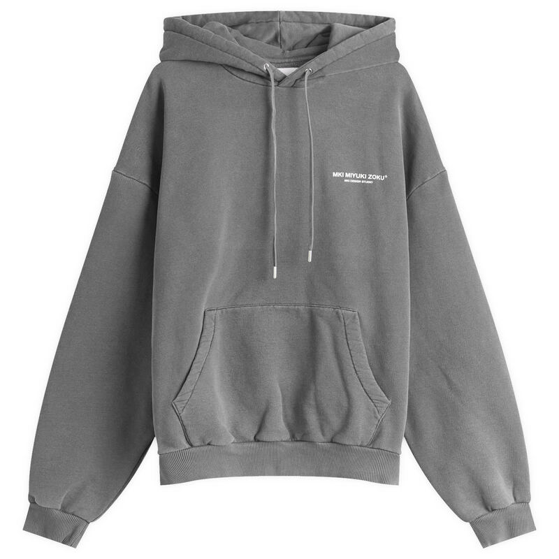 エムケーアイ メンズ アウター パーカー・スウェット MKI Design Studio Hoody Pigment Black 黒いこと