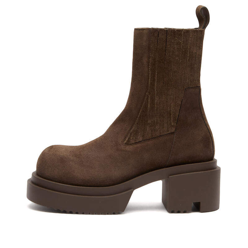 リックオウエンス レディース シューズ ブーツ・レインブーツ スエード アンクル Rick Owens Bogun Suede Ankle Boot Dark Dust