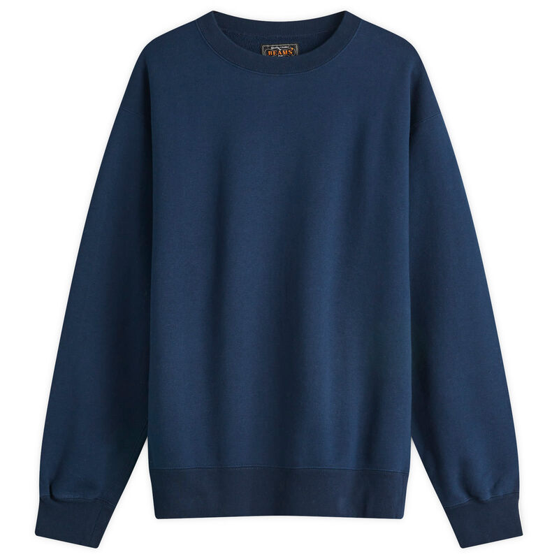 ビームス プラス メンズ アウター パーカー・スウェット シャツ Beams Plus Crew Sweatshirt Navy ネイビー
