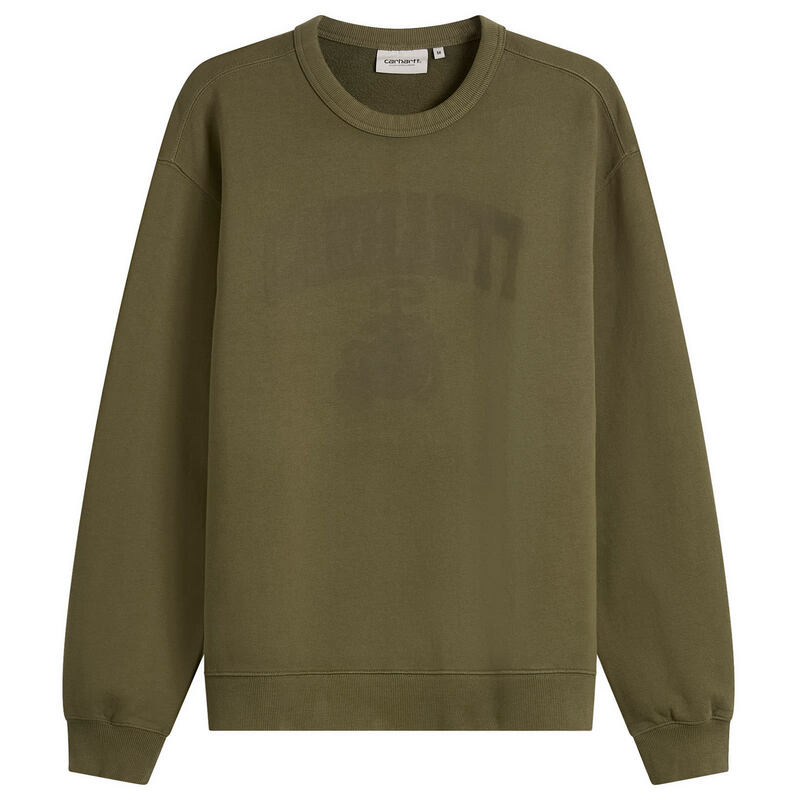 鉄道車両ハート形 メンズ アウター パーカー・スウェット プルオーバー Carhartt WIP Faded Pond Corpsweatshirt Cypress