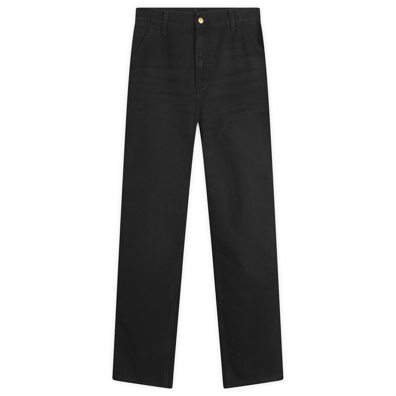 カーハート メンズ ボトムス カジュアルパンツ Carhartt WIP Single Knee Pants Black Grind Wash ブラック