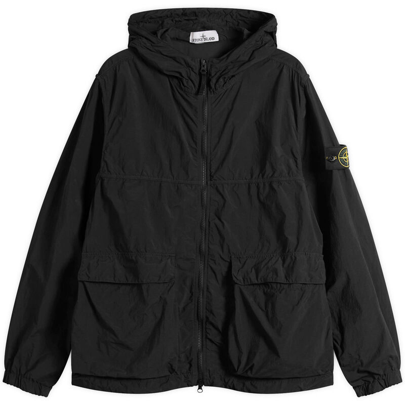 ストーンアイランド メンズ アウター ジャケット・ブルゾン ナイロン パーカー Stone Island Nylon Smerigliato-TC Short Parka Black ブラック