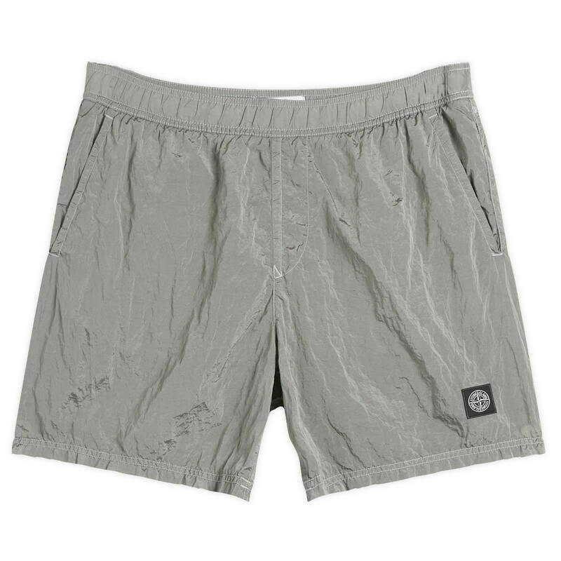 ストーンアイランド メンズ 水泳着 二分の一ズボン下・さる股引き ナイロン 遊撃手ズボン下 Stone Island Nylon Metal Swim Shorts Pearl Grey パール