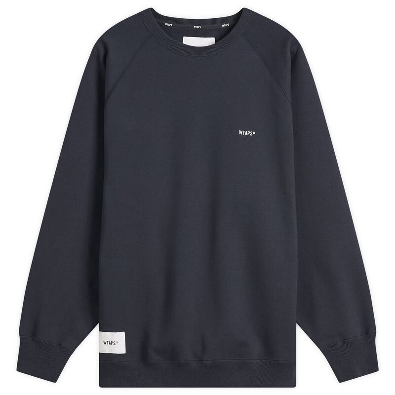 ダブルタップス メンズ アウター パーカー・スウェット シャツ ロゴ WTAPSign Logo Sweatshirt Navy ネイビー