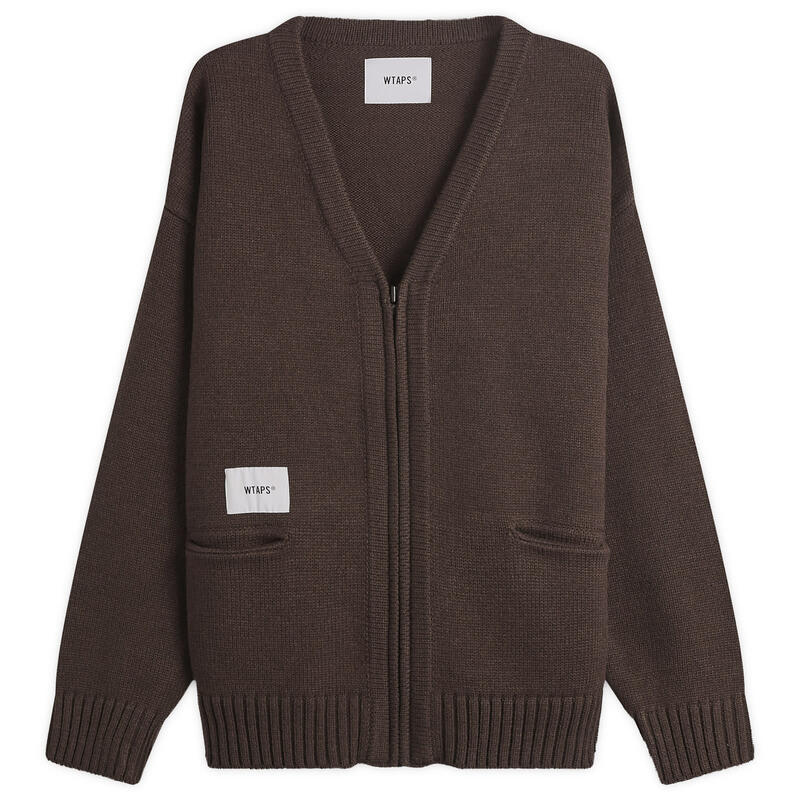 ダブルタップス メンズ アウター ニット・セーター カーディガン WTAPS Palmer Zip Cardigan Brown ブラウン