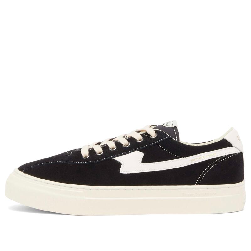 エス ダブリュー シー メンズ シューズ スニーカー スエード Stepney Workers Club Dellow S-Strike Cup Suede Sneaker Black & White ホワイト