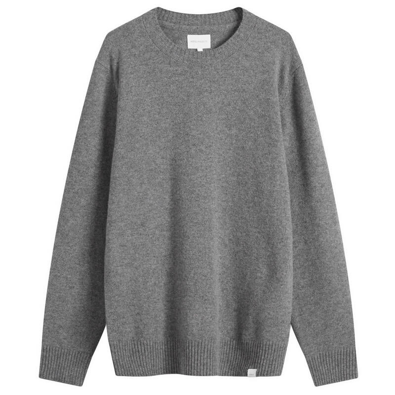 ノースプロジェクト メンズ アウター ニット・セーター ウール Norse Projectstandard Lambswool Knit Jumper Grey Melange グレー