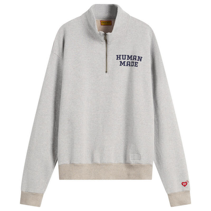 ヒューマンメイド メンズ アウター パーカー・スウェット シャツ Human Made Half-Zip Sweatshirt Gray グレー