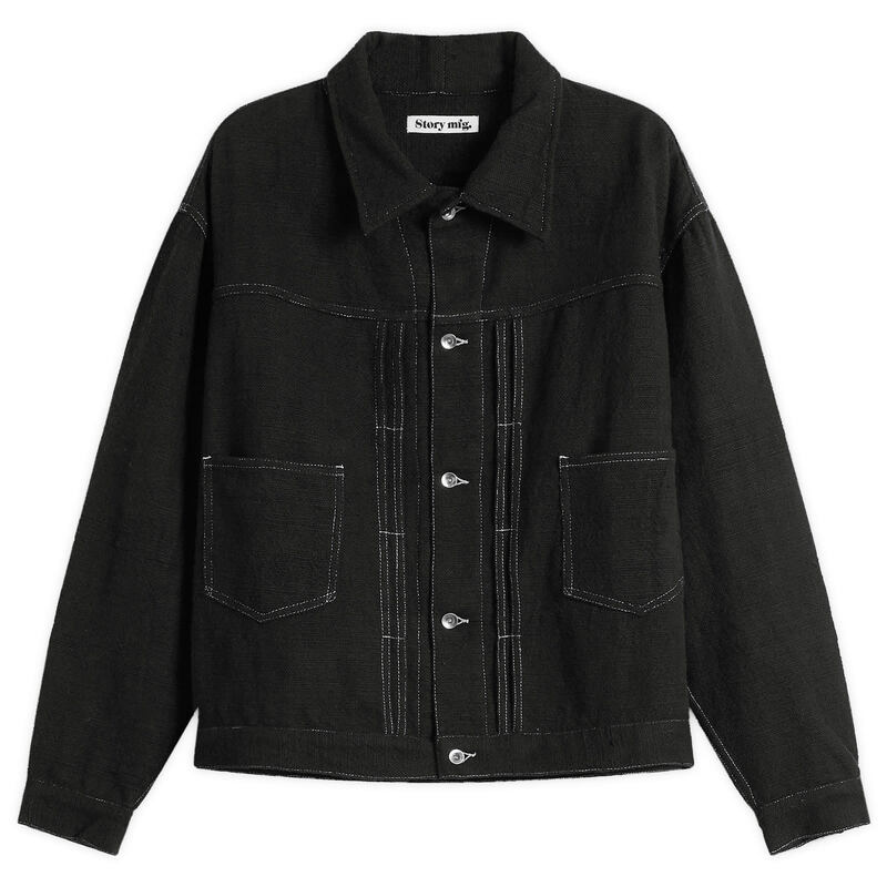 ストーリーエムエフジー メンズ アウター ジャケット・ブルゾン Story mfg. Story mfg Sundae Handloom Jacket Black ブラック