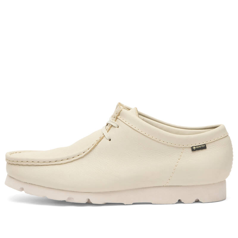 クラークス メンズ シューズ スニーカー Clarks Originals Wallabee GTX White Leather ホワイト