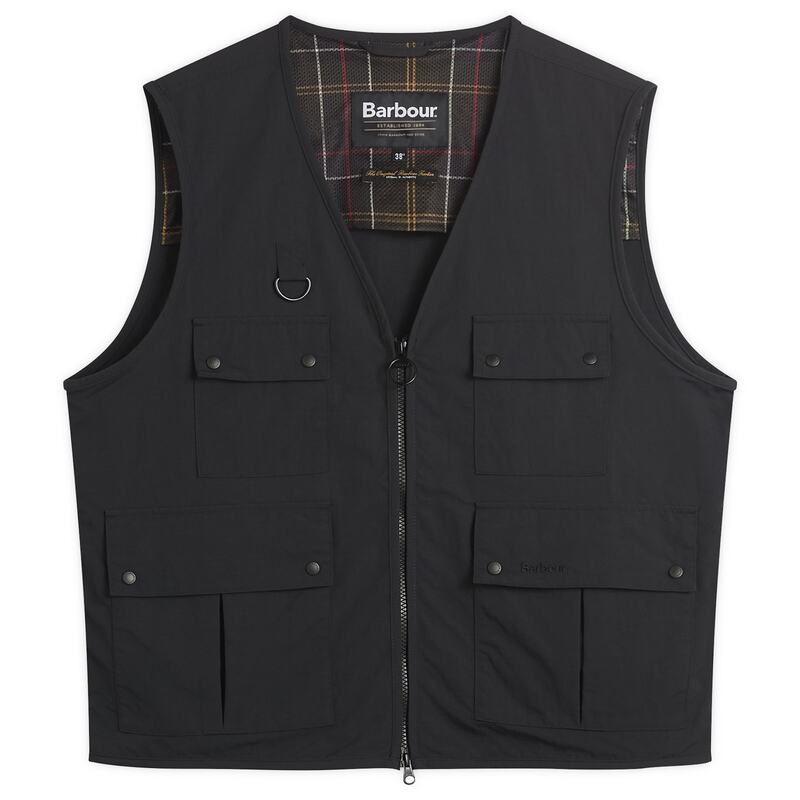 バブアー メンズ アウター ベスト Barbour Fly Fishing Vest Black ブラック