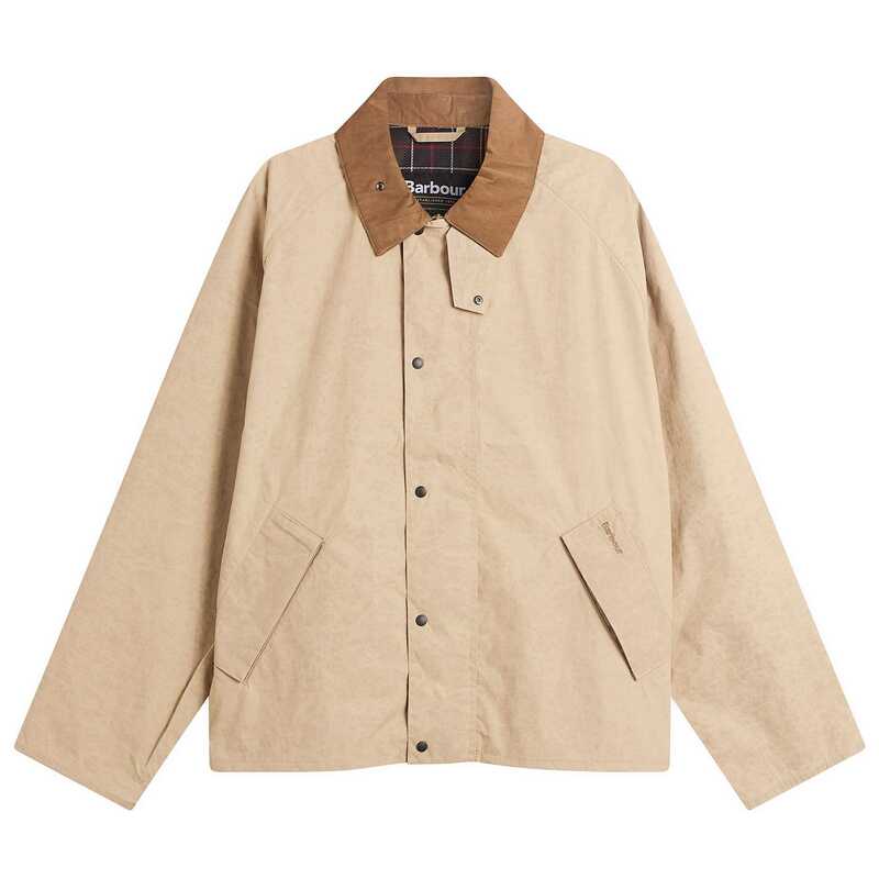 バブアー メンズ アウター 上衣・上衣 Barbouripstop Transport Showerproof Jacket Stone 石ころ
