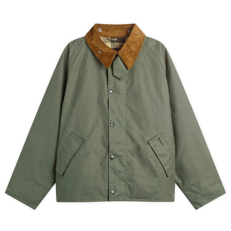 バブアー メンズ アウター ジャケット・ブルゾン Barbour OS Transport Wax Jacket Light Moss