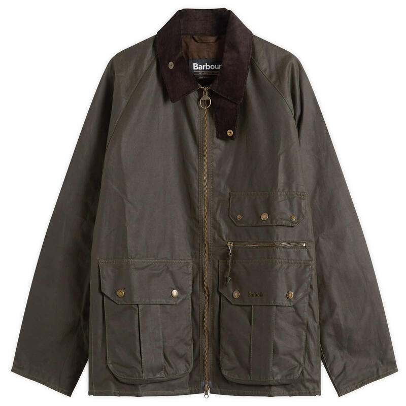 バブアー メンズ アウター ジャケット・ブルゾン Barboure-Engineered Blackett Spey Wax Jacket Archive Olive オリーブ｜ReVida 店