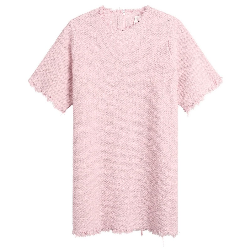 ジル・サンダー レディース トップス ティーシャツ衣裳 Jil Sander Textured T-Shirt Dress Candy Pink さくら色