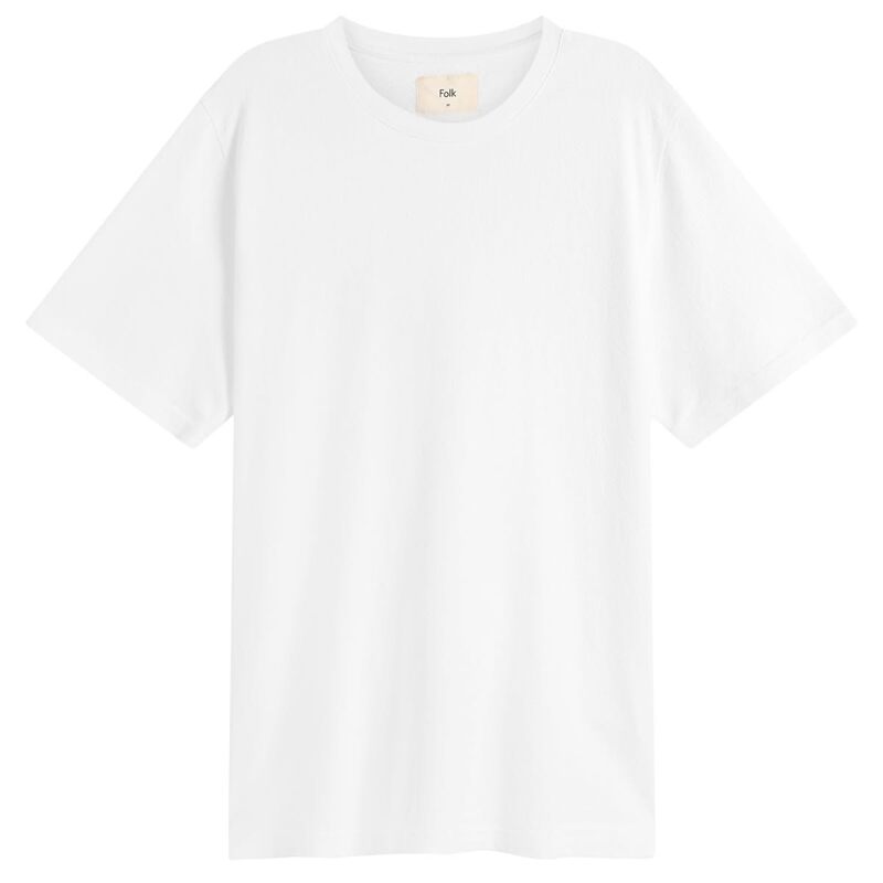 フォーク メンズ トップス Tシャツ Folk Textured T-Shirt White ホワイト