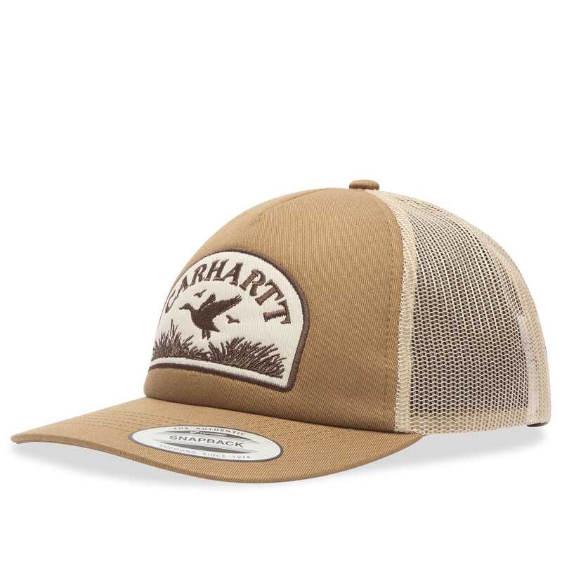 カーハート メンズ アクセサリー 帽子 キャップ Carhartt WIP Take Off Trucker Cap Stone ストーン|ReVida 店