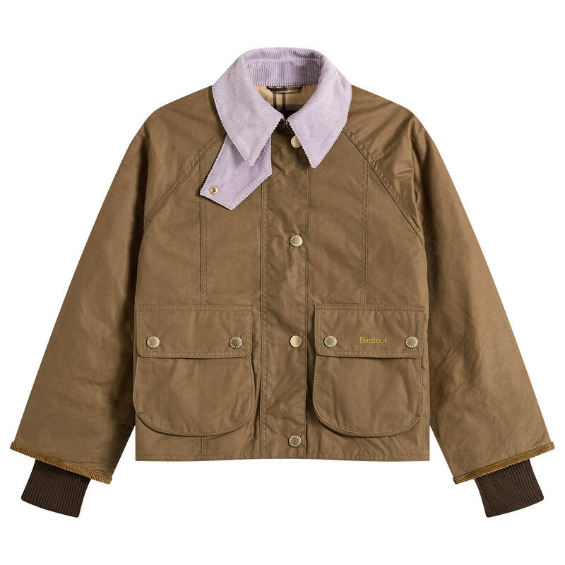 バブアー レディース アウター ジャケット・ブルゾン Barbour Crop Beadnell Jacket Sand/Dress サンド
