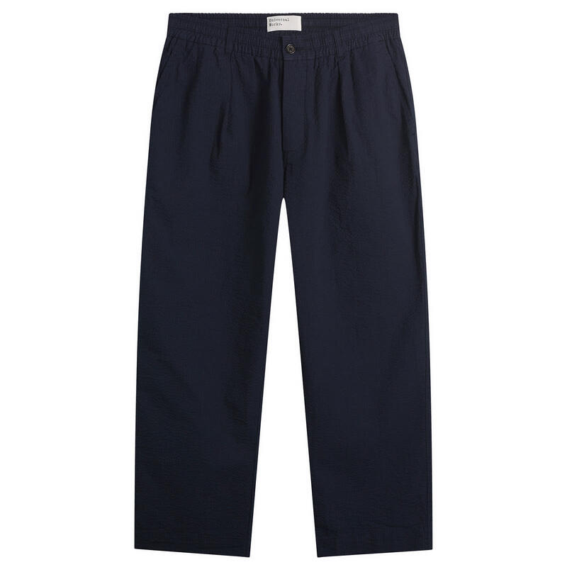 ユニバーサルワークス メンズ ボトムス カジュアルパンツ オックスフォード ダービー Universal Works Derby Stripe Oxford Pant Navy ネイビー