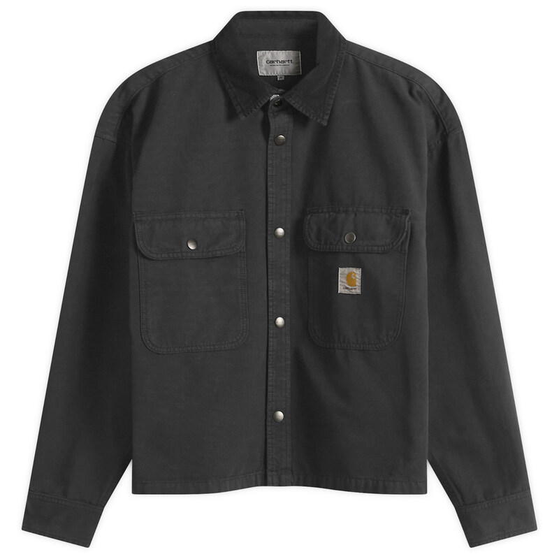 カーハート メンズ アウター ジャケット・ブルゾン シャツ Carhartt WIPrescott Shirt Jacket Black ブラック