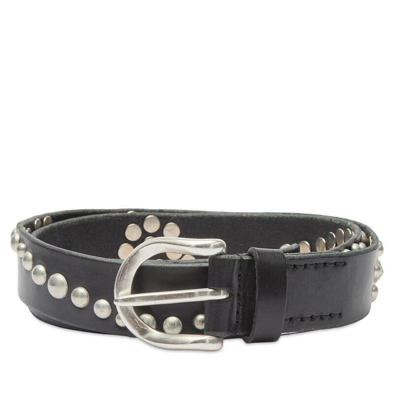 アワーレガシー レディース 付属物 三尺帯 Our Legacy Star Fall Studded Belt Black Bridle 黒いこと