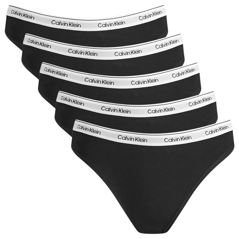カルバンクライン レディース アンダーお召しもの ズボン下 Calvin Klein Icon Bikini Brief - 5 Pack Black 黒いこと
