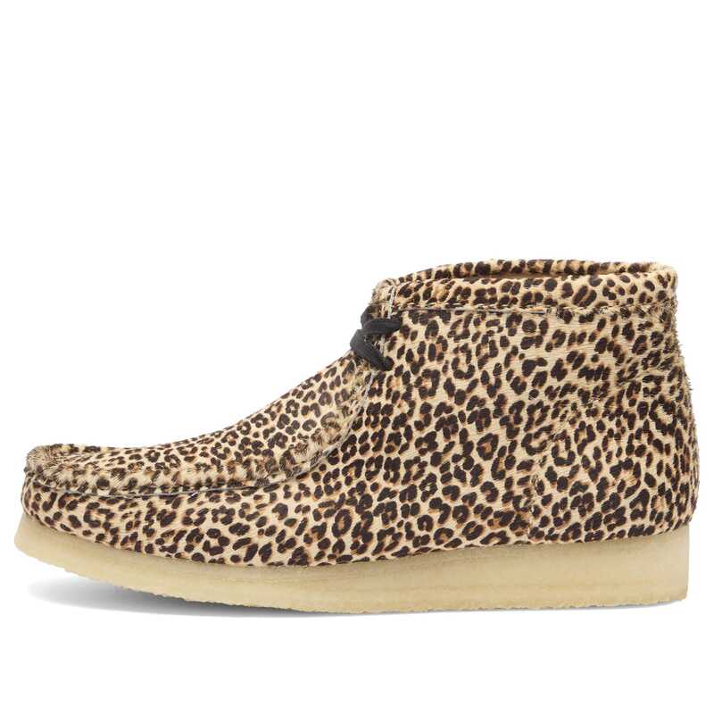 クラークス メンズ シューズ ブーツ・レインブーツ Clarks Originals Wallabee Boot Leopard Print アニマル