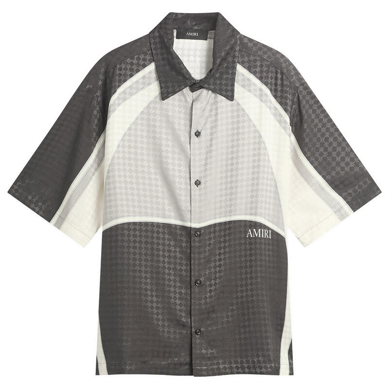 アミリ メンズ トップス シャツ AMIRI MA Quad Panel Camp Shirt Black ブラック