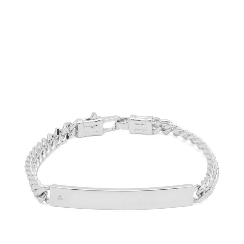 トム白木 メンズ 佩び物 ブレスレット・バングル・アンクレット Tom Wood ID Bracelet Silver しろがね色