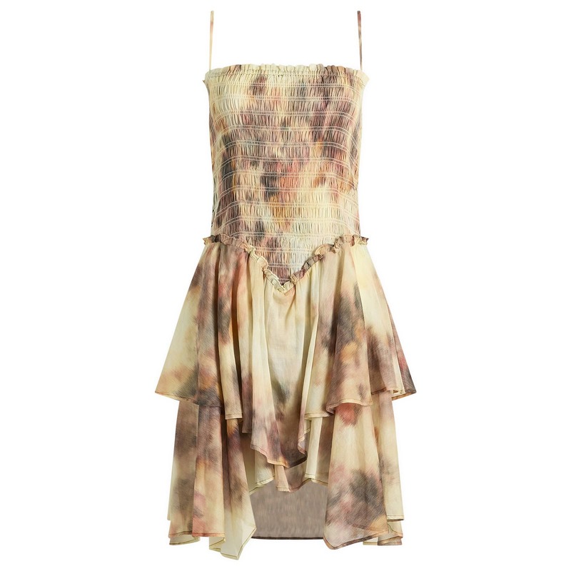 イザベル マラン レディース トップス ワンピース ミニ Isabel Marant Anka Mini Dress Beige ベージュ