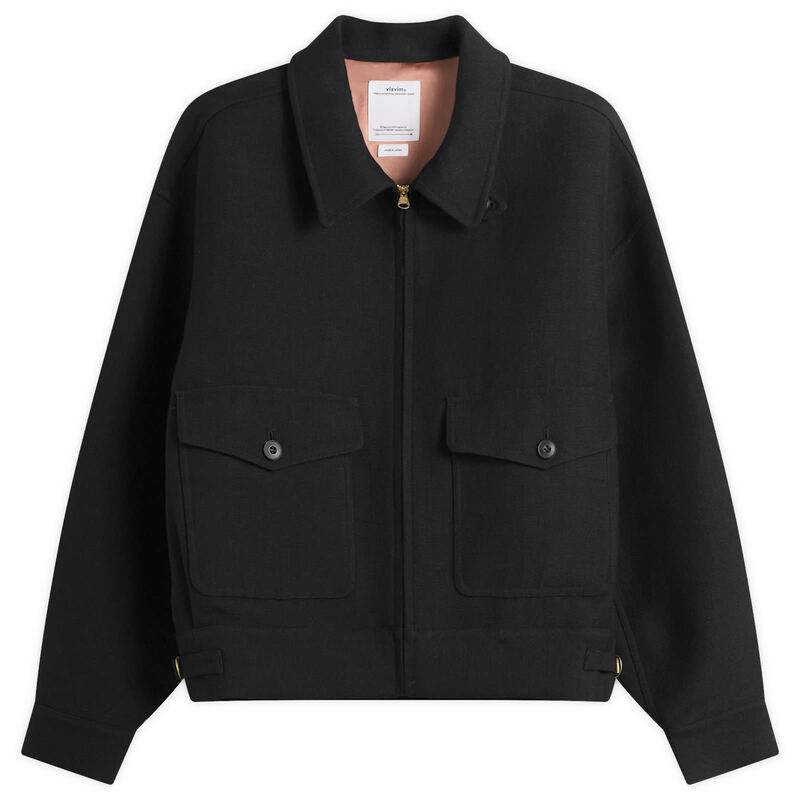 ビズビム メンズ アウター 上衣・上衣 Visvim Langley Bomber Jacket Black 黒いこと