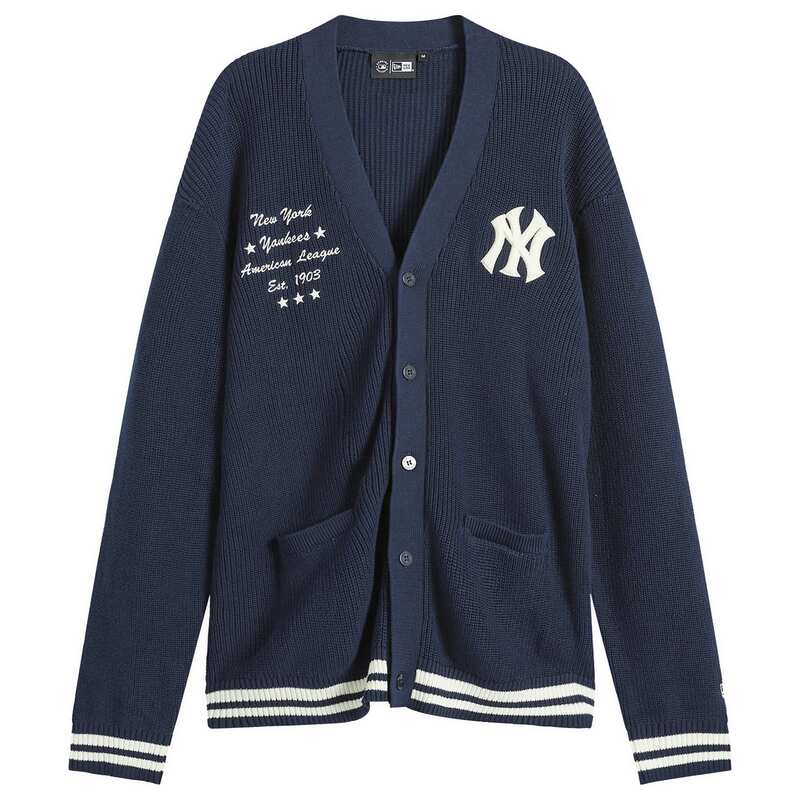 ニューエラ メンズ アウター カーディガン New Era MLB New York Yankiescript Cardiganavy ネイビー