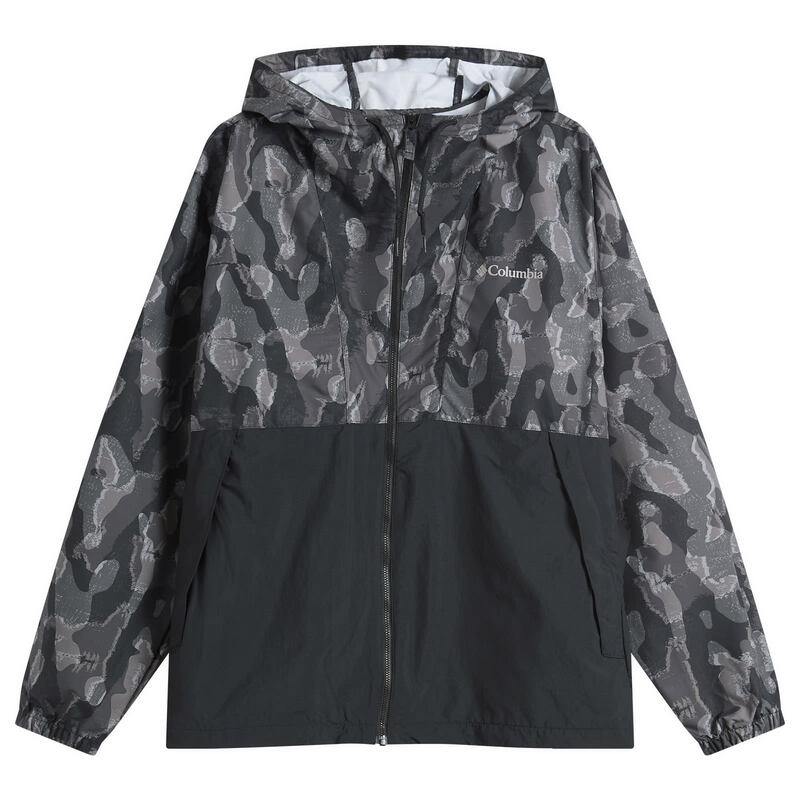 コロンビア メンズ アウター ジャケット・ブルゾン Columbia Spire Valley Novelty Windbreaker Black Treebark ブラック