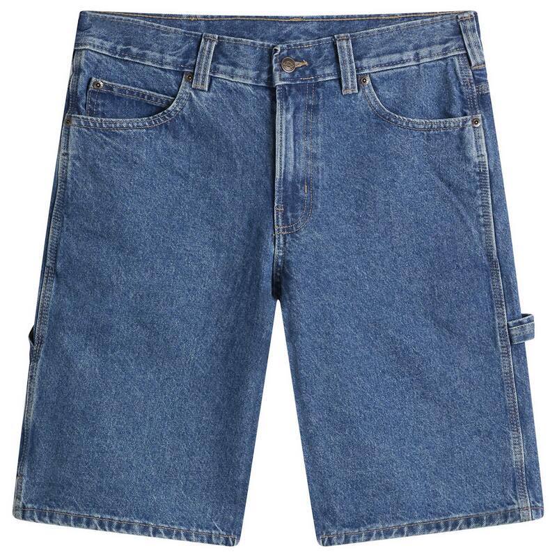 ディッキーズ メンズ ボトムス ハーフパンツ・ショーツ ショートパンツ デニム Dickies 993 Denim Carpenter Shorts Classic Blue ブルー|ReVida 店