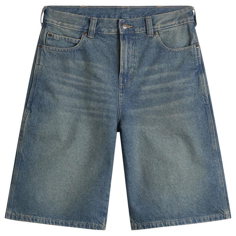 ディッキーズ メンズ ボトムス ハーフパンツ・ショーツ ショートパンツ デニム Dickies 958 Loose Denim Shorts Khaki Tinted Blue ブルー 17,870円