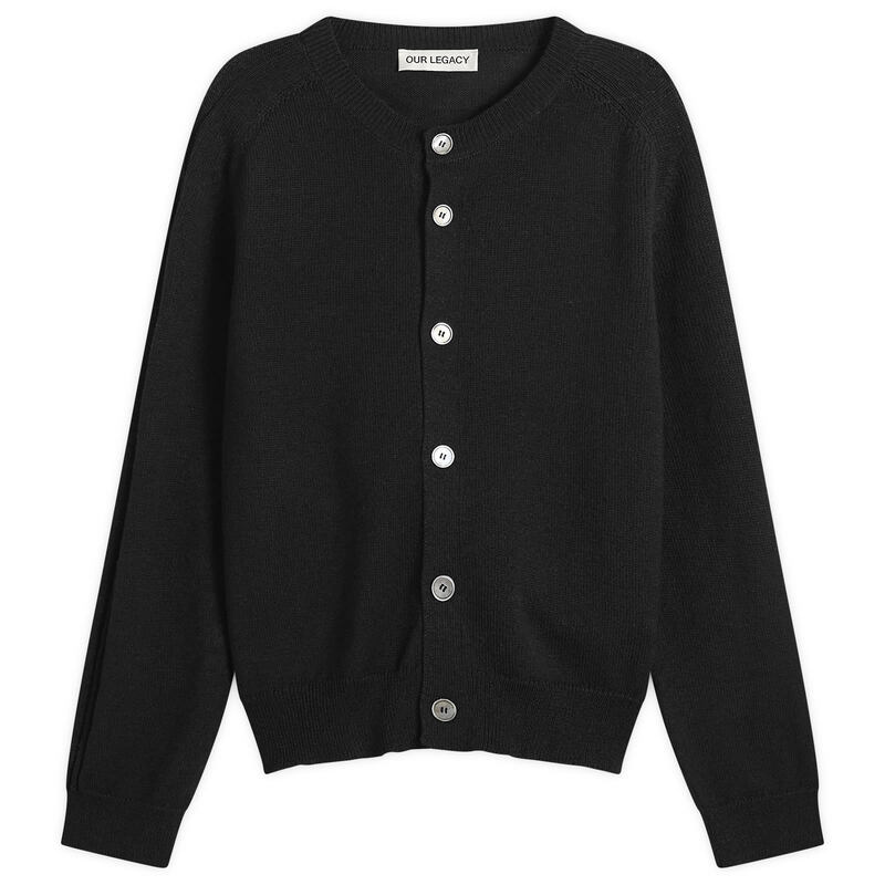 アワーレガシー メンズ アウター ジレー 羊毛 リネン Our Legacy Linen Wool True Cardigan Black 黒いこと