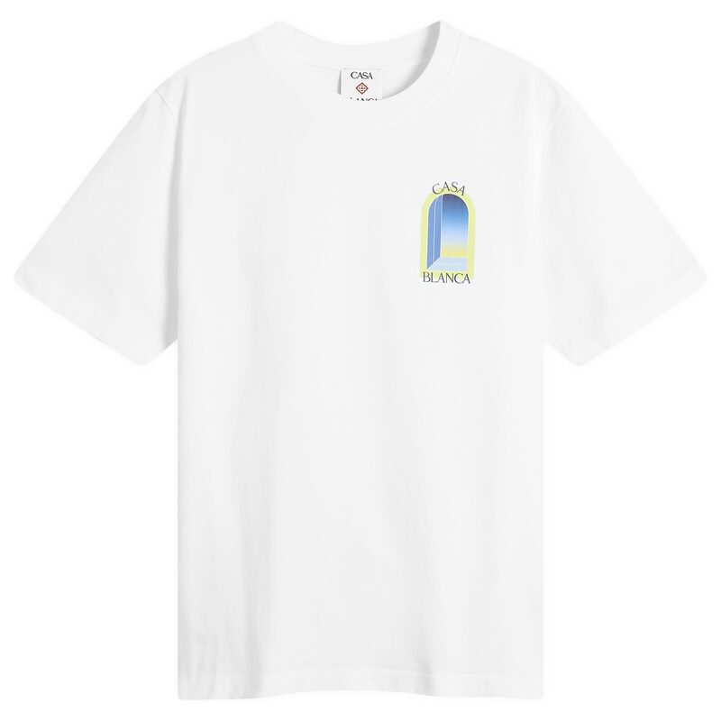 カサブランカ メンズ トップス Tシャツ Casablancarches Classic T-Shirt White ホワイト