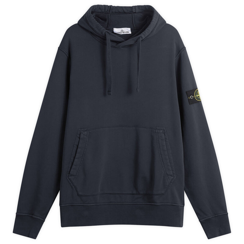 ストーンアイランド メンズ アウター パーカー・スウェット Stone Island Garment Dyed Hoodie Navy Blue ネイビー｜ReVida 店 58,740円