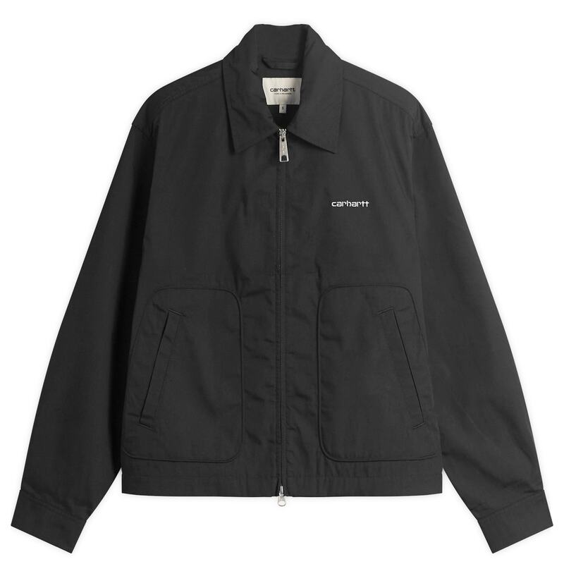 鉄道車両ハート形 レディース アウター 上衣・上衣 Carhartt WIPostal Jacket Black Wax 黒いこと