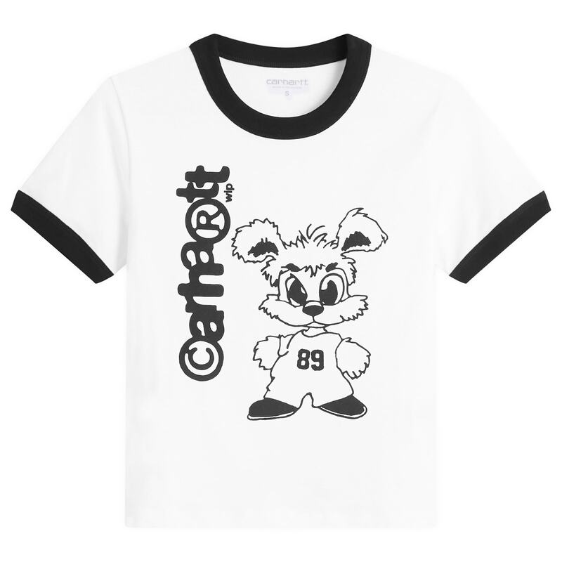 カーハート レディース トップス Tシャツ Carhartt WIP Ringer T-Shirt White & Black ホワイト 12,411円