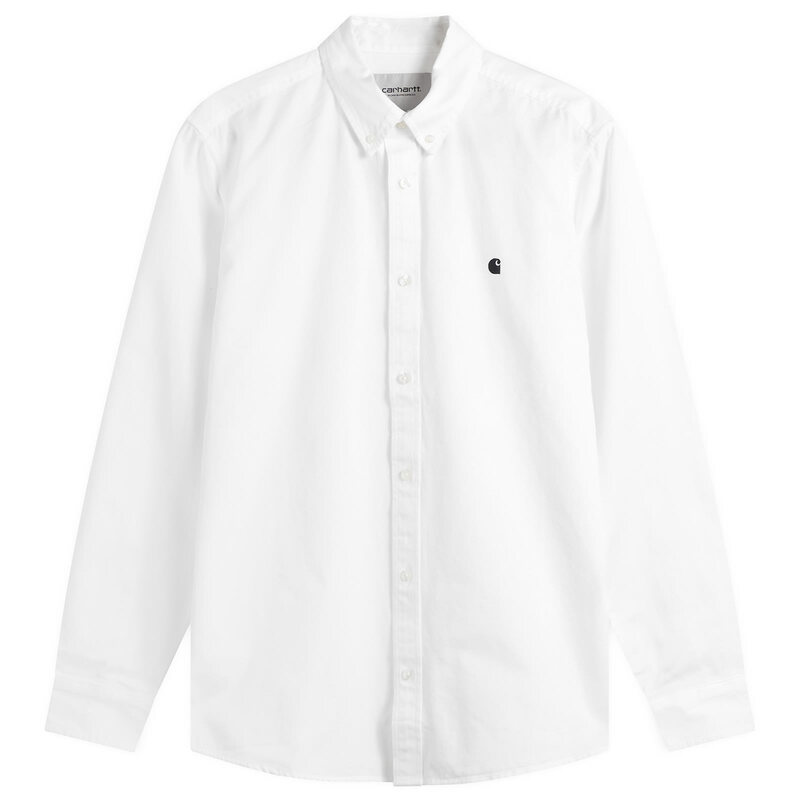カーハート メンズ トップス シャツ Carhartt WIP Madison Shirt White & Black ホワイト