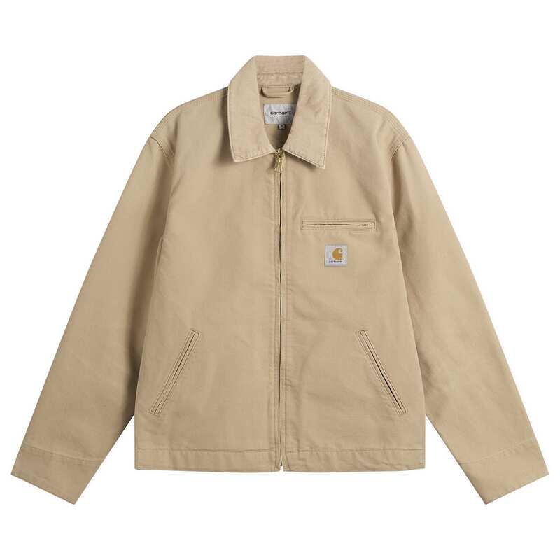 カーハート メンズ アウター ジャケット・ブルゾン Carhartt WIP Detroit Jacket Dusty Hamilton Brown Stone Canvas ブラウン