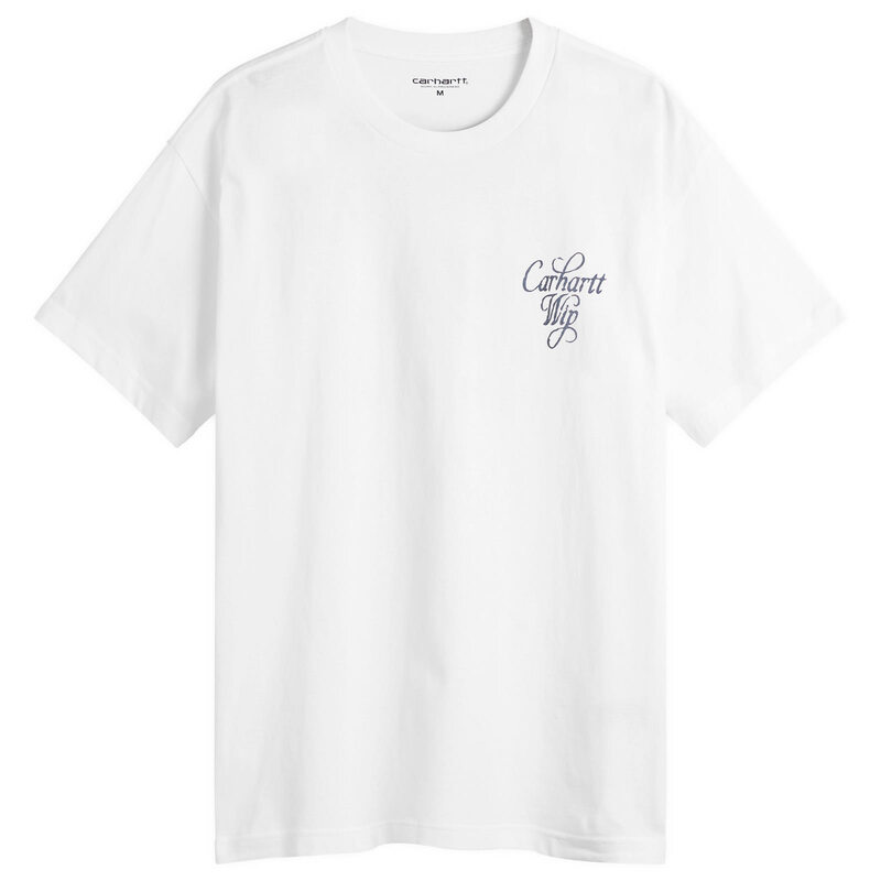カーハート メンズ トップス Tシャツ ベスト Carhartt WIP Vestige T-Shirt White Stone Washed ホワイト|ReVida 店